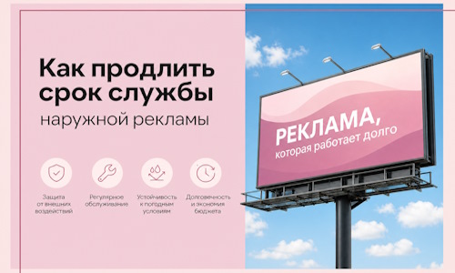 Как продлить срок службы наружной рекламы в Полевской