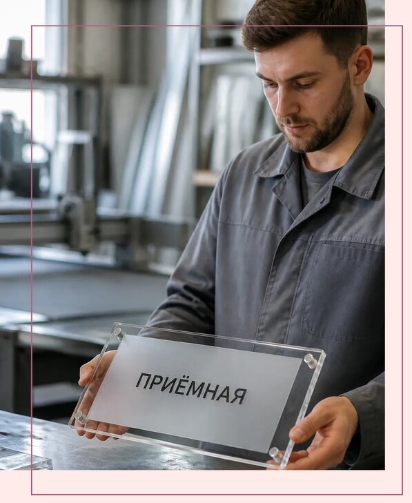 Таблички из оргстекла на заказ в Полевской от 4003 р. | Аванза-Плв